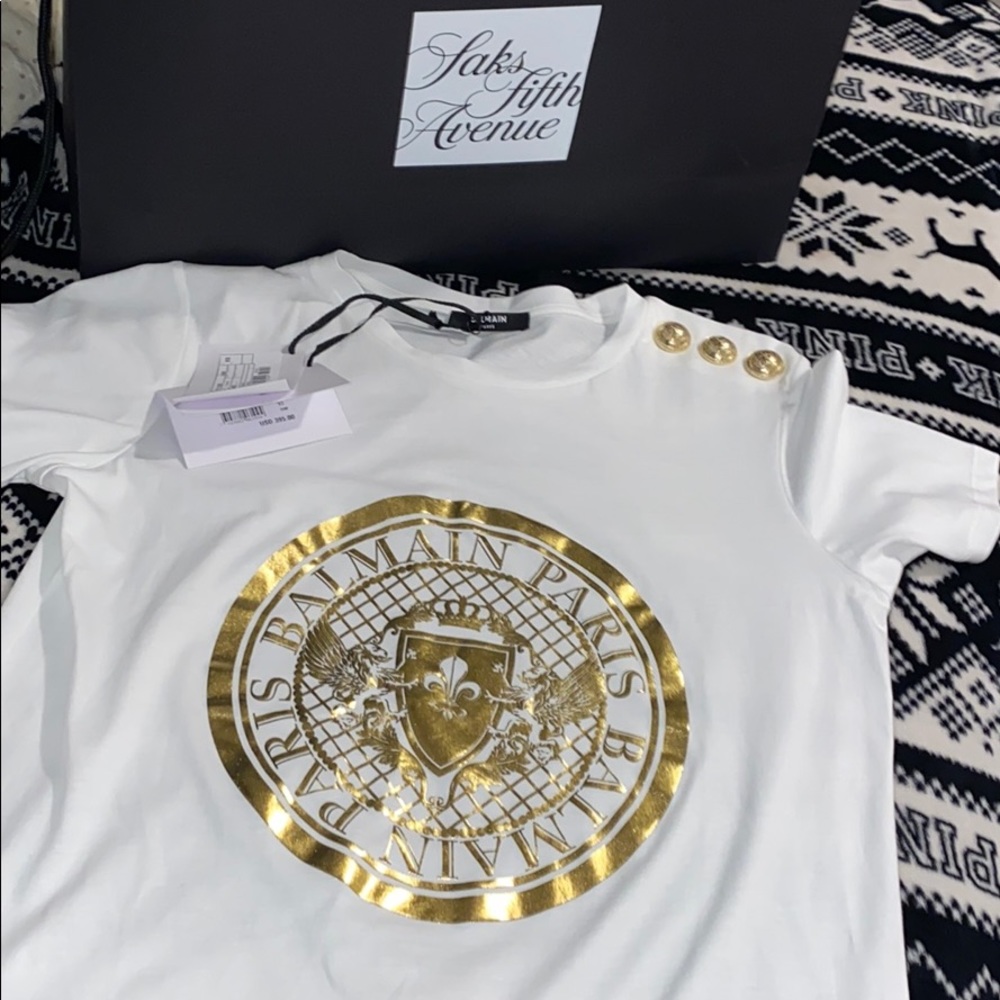 New Gold Balmain Shirt